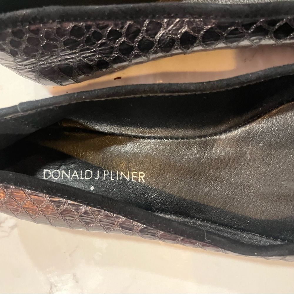Pre-Owned Donald J Pliner Gray Size 6 Ballet Flats - Picture 2 of 6